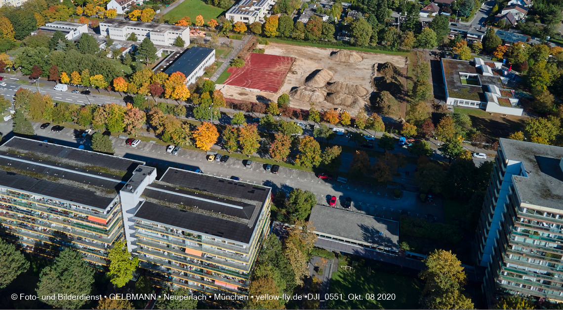 08.10.2020 - Baustelle zur Grundschule am Karl-Marx-Ring in Neuperlach